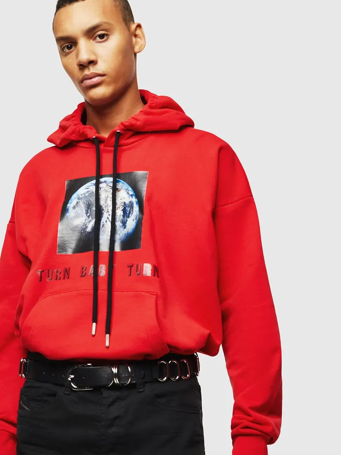 Diesel Sweaters Mens SALBYYA Red On Sale