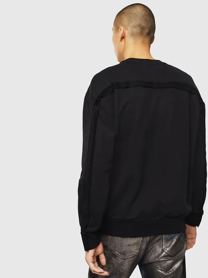 Diesel Sweaters Mens SBAYRAW Black Cheap On Sale