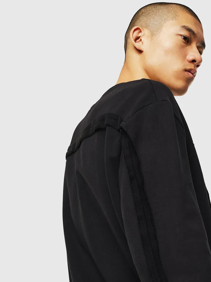 Diesel Sweaters Mens SBAYRAW Black Cheap On Sale