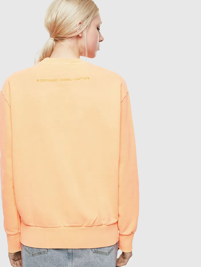 Diesel Sweaters Mens SBIAYFLUO Orange Popular