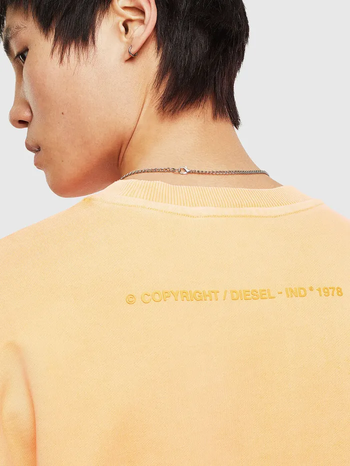 Diesel Sweaters Mens SBIAYFLUO Orange Popular