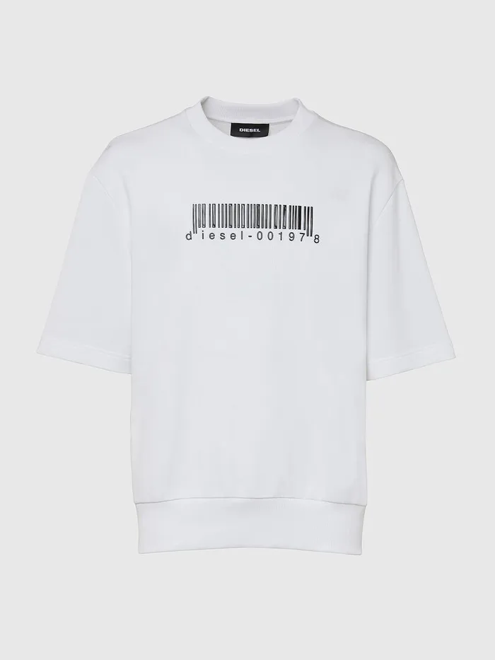 Diesel Sweaters Mens SCOOLINGX10 White Casaul