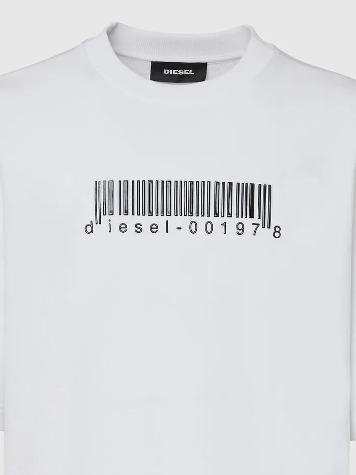 Diesel Sweaters Mens SCOOLINGX10 White Casaul