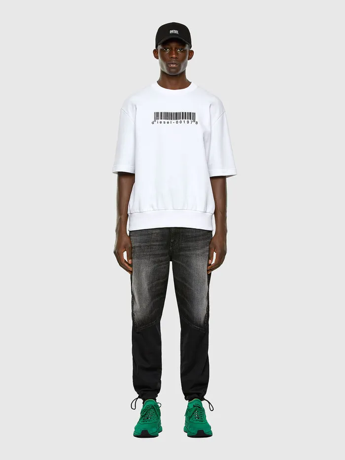 Diesel Sweaters Mens SCOOLINGX10 White Casaul