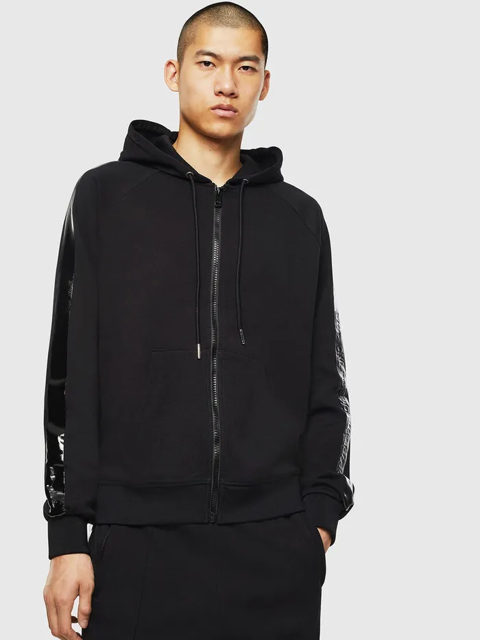 Diesel Sweaters Mens SGIMKHOODJ Black For Sale