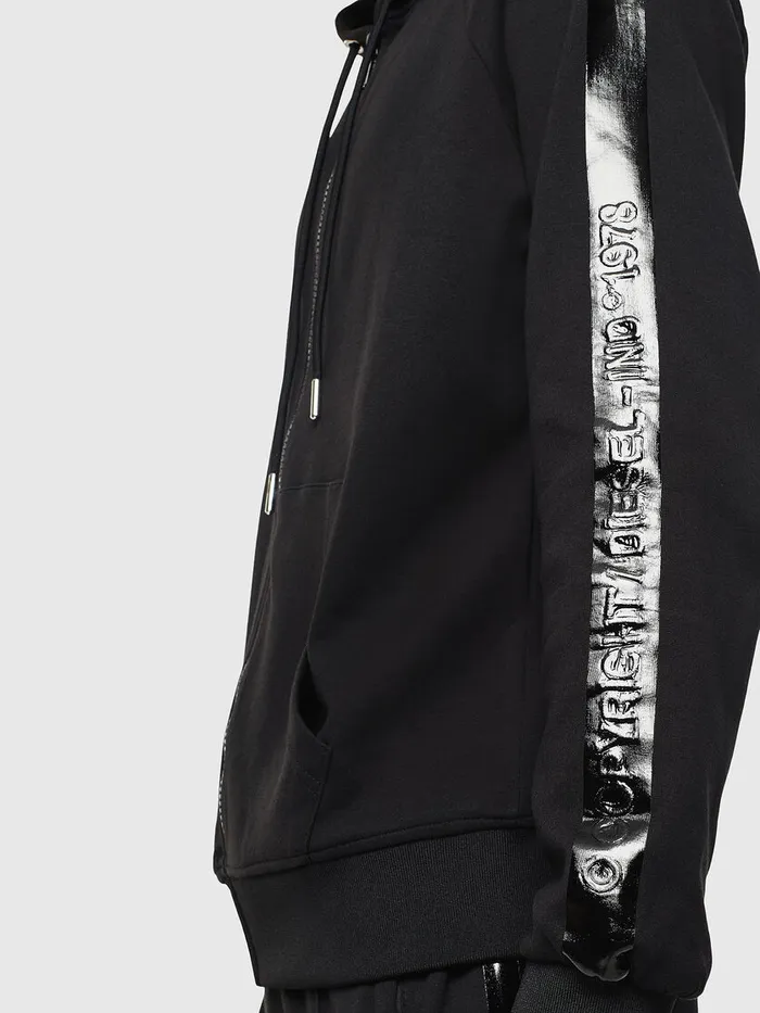 Diesel Sweaters Mens SGIMKHOODJ Black For Sale