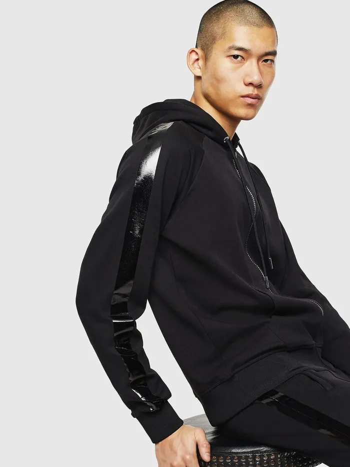 Diesel Sweaters Mens SGIMKHOODJ Black For Sale