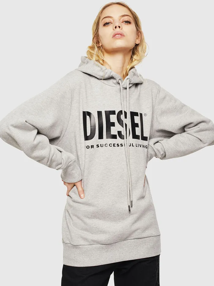 Diesel Sweaters Mens SGIRHOODDIVISION Light Grey For Sale