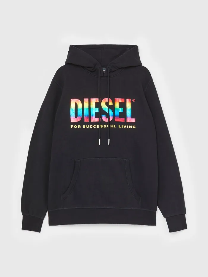 Diesel Sweaters Mens SGIRHOODP Black Casaul