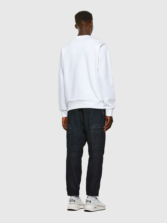 Diesel Sweaters Mens SGIRKCUTY White Casaul