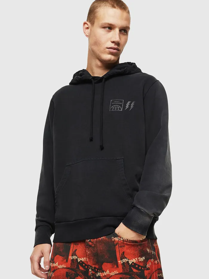 Diesel Sweaters Mens SGIRKHOODSUN Black Casaul