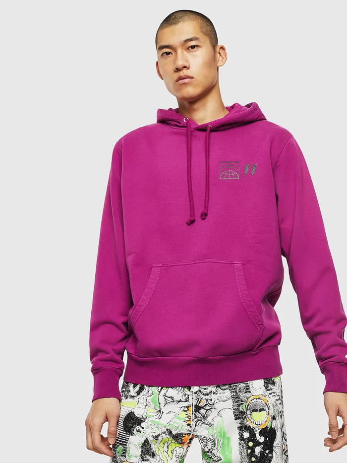 Diesel Sweaters Mens SGIRKHOODSUN Lilac Online
