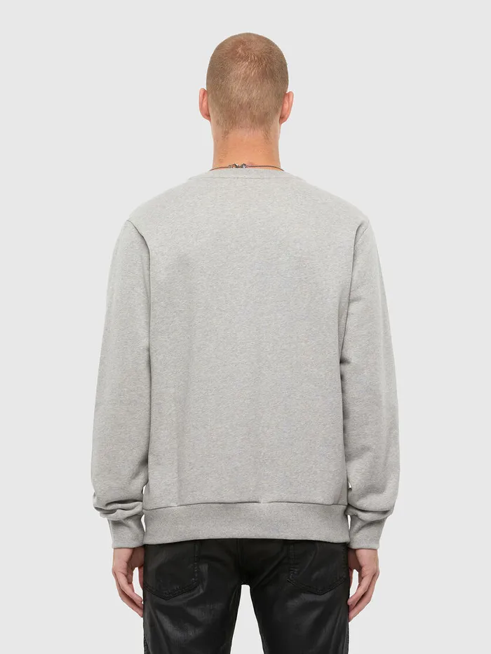 Diesel Sweaters Mens SGIRKN80 Light Grey Near Me