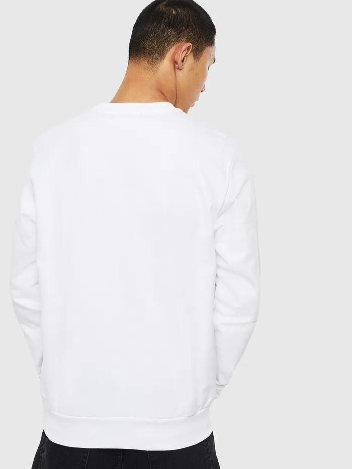 Diesel Sweaters Mens SGIRKS1 White Cheap On Sale