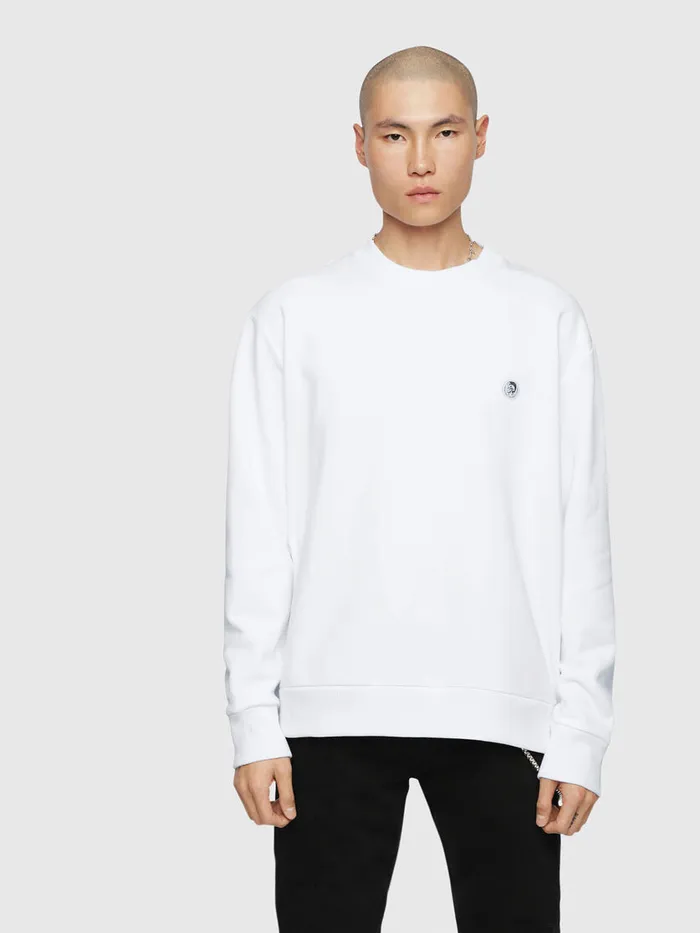 Diesel Sweaters Mens SLINK White For Sale
