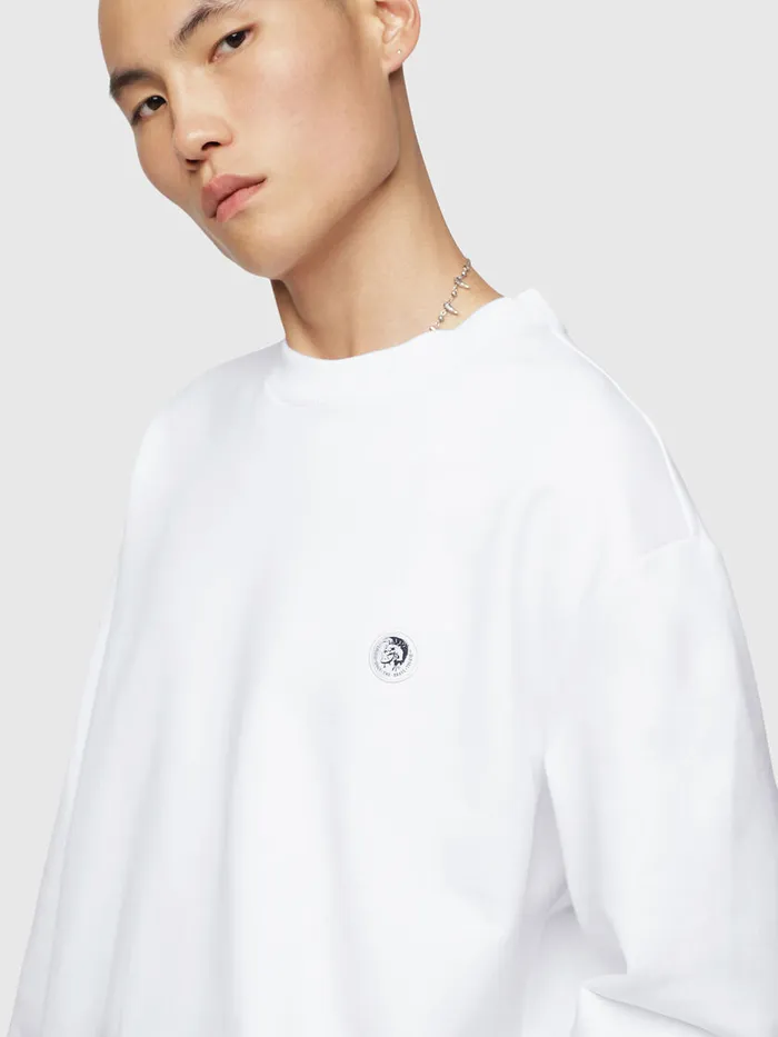 Diesel Sweaters Mens SLINK White For Sale