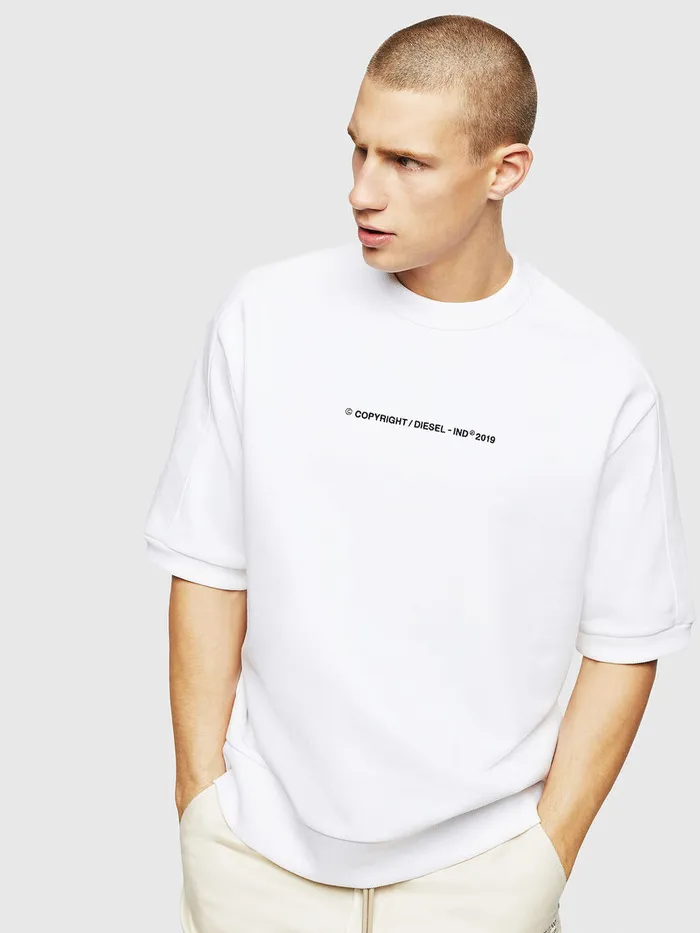 Diesel Sweaters Mens SMAGGYSHCOPY White Near Me