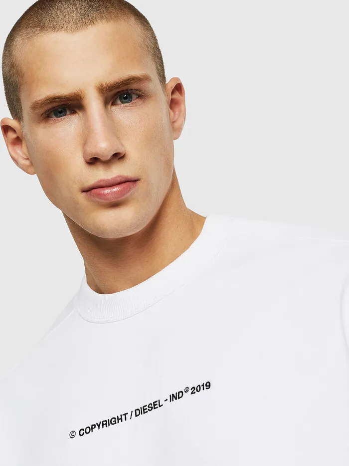 Diesel Sweaters Mens SMAGGYSHCOPY White Near Me
