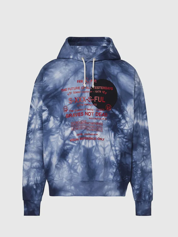 Diesel Sweaters Mens SMOONY BlueWhite Casaul
