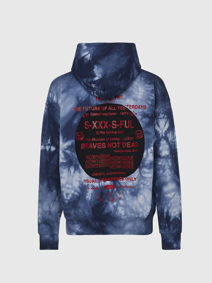 Diesel Sweaters Mens SMOONY BlueWhite Casaul