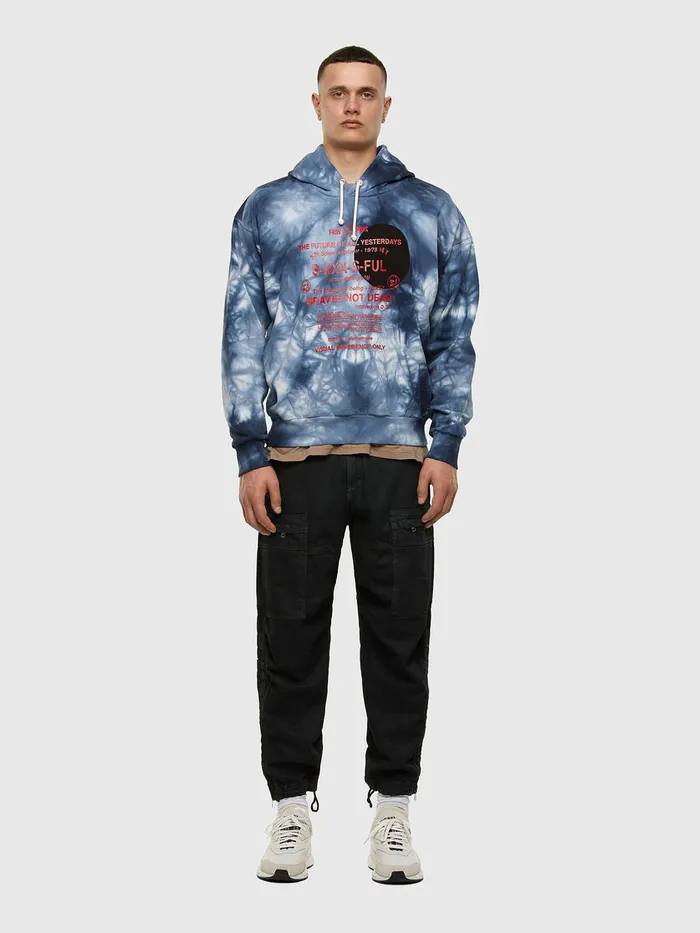 Diesel Sweaters Mens SMOONY BlueWhite Casaul