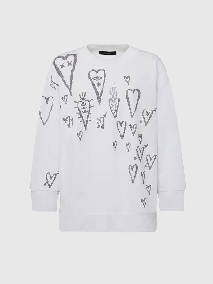 Diesel Sweaters Womens FAKUAE60 White Popular