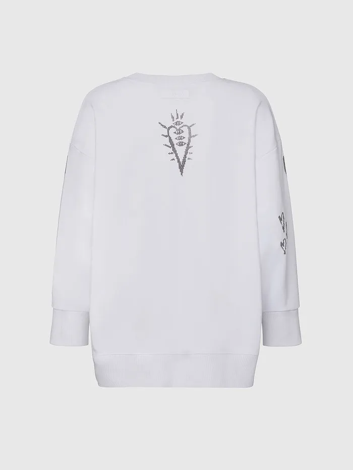 Diesel Sweaters Womens FAKUAE60 White Popular