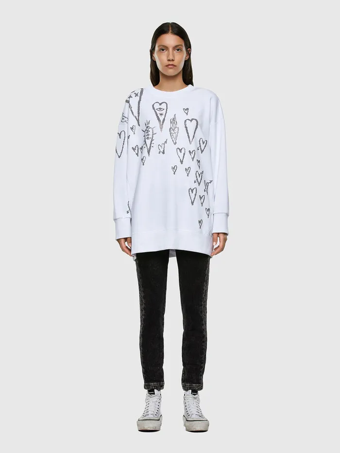 Diesel Sweaters Womens FAKUAE60 White Popular