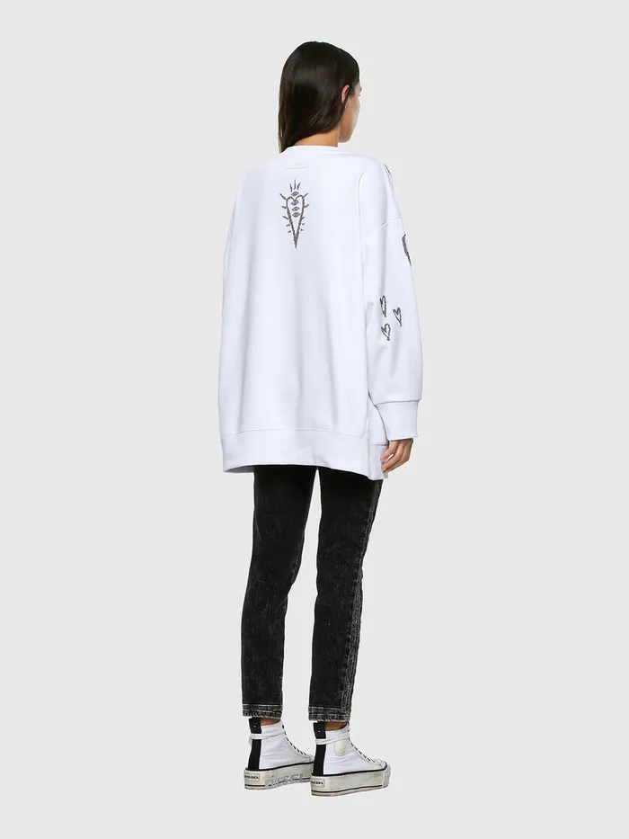 Diesel Sweaters Womens FAKUAE60 White Popular