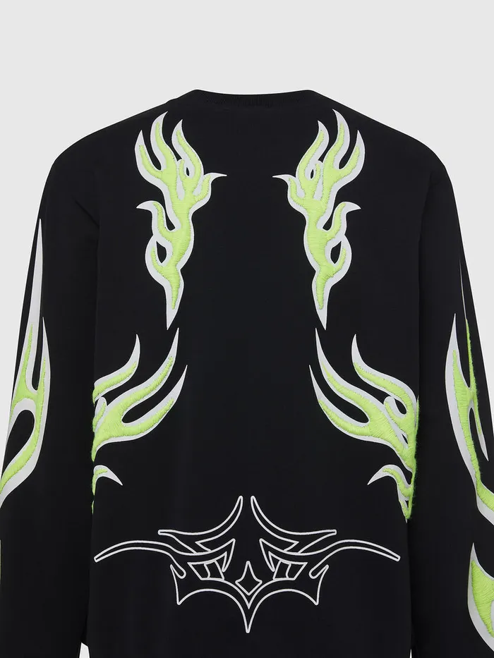 Diesel Sweaters Womens FANGE1 Black For Sale