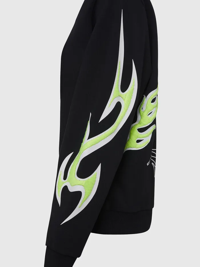 Diesel Sweaters Womens FANGE1 Black For Sale