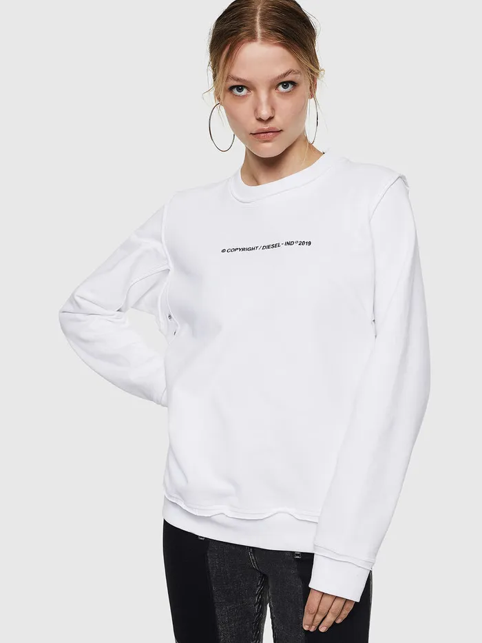 Diesel Sweaters Womens FLYANYF White Casaul