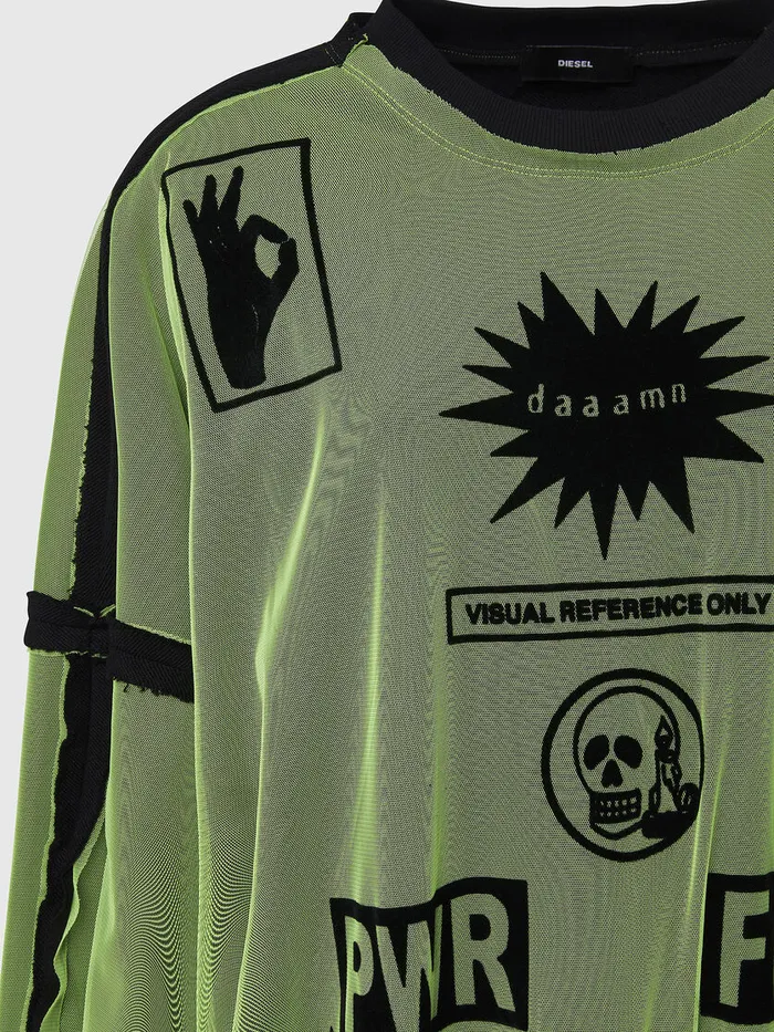 Diesel Sweaters Womens FTRULY Green On Sale