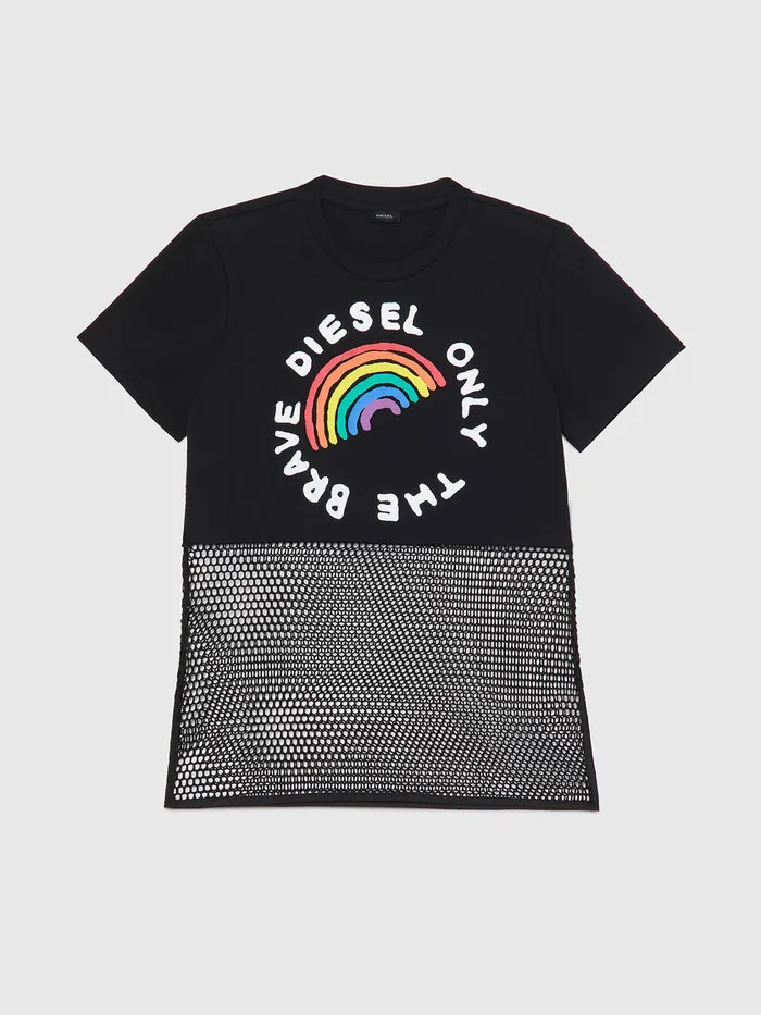 Diesel Tshirts and Tops Womens BFOWTBLOKYP Black Online