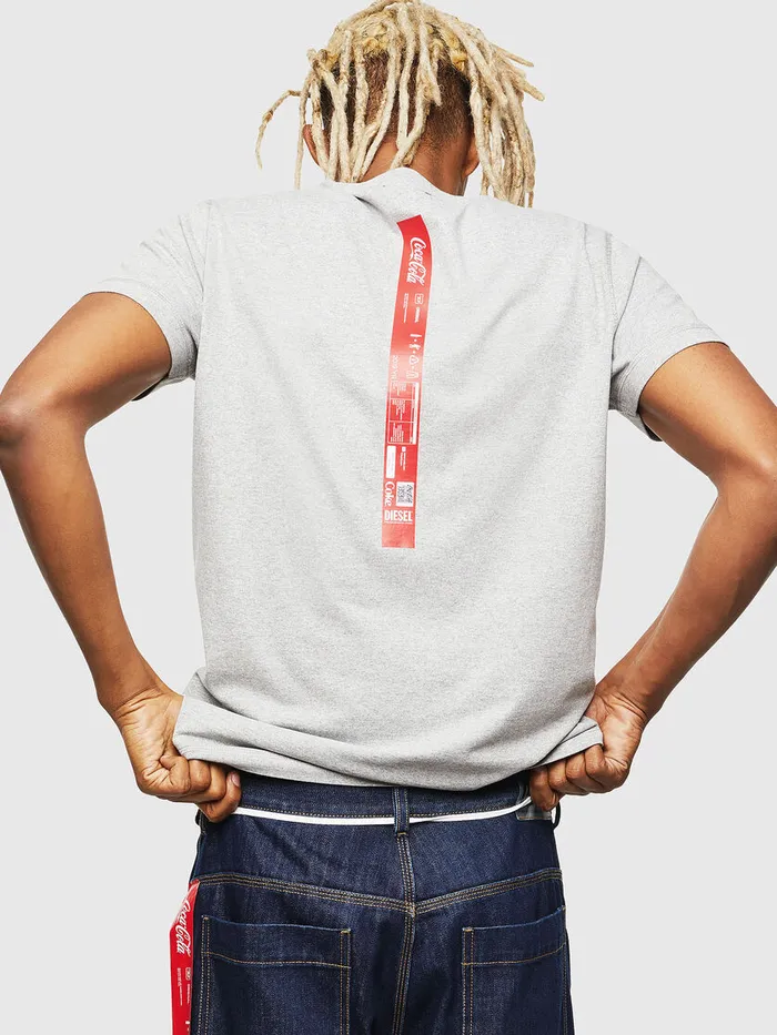 Diesel Tshirts and Tops Womens CCTDIEGOCOLA Grey Gift for Friend