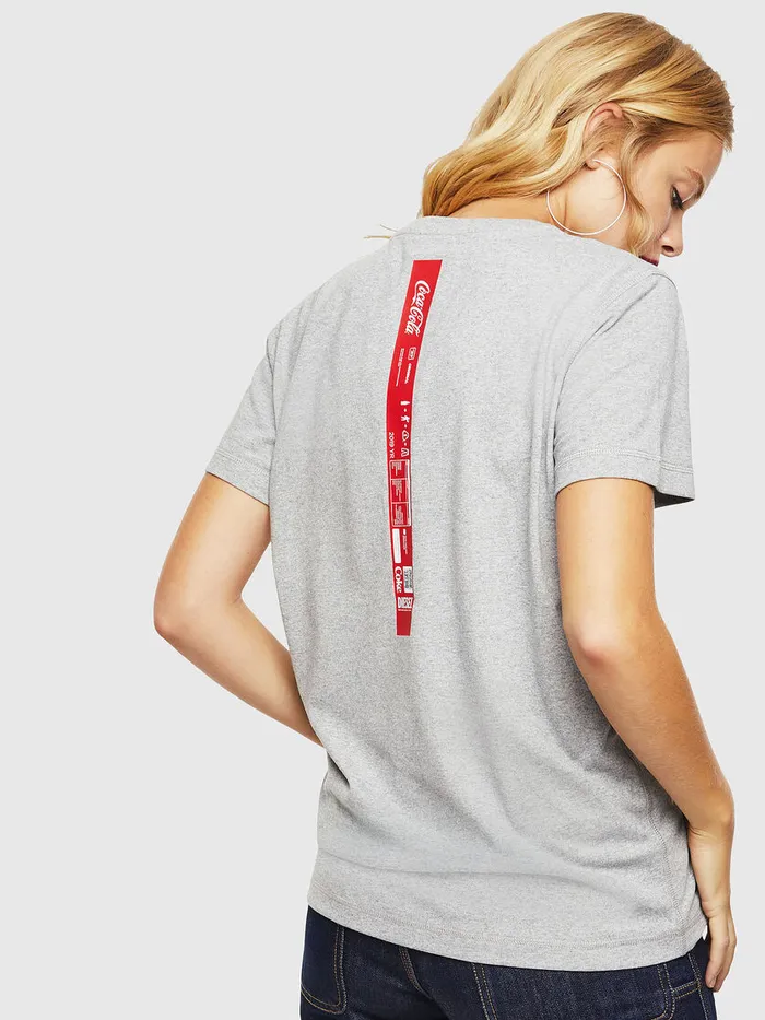 Diesel Tshirts and Tops Womens CCTDIEGOCOLA Grey Gift for Friend