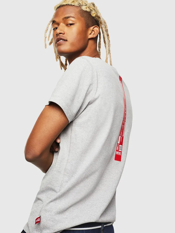 Diesel Tshirts and Tops Womens CCTDIEGOCOLA Grey Gift for Friend