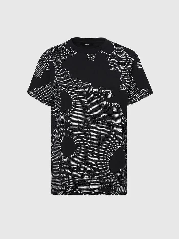 Diesel Tshirts and Tops Womens TDARIAE4 Black Popular