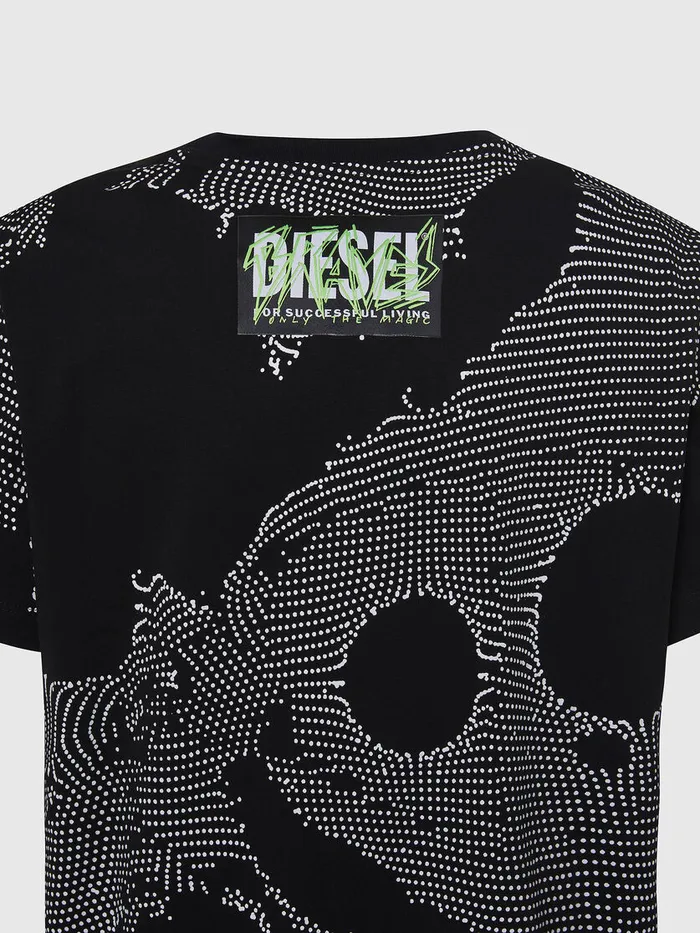 Diesel Tshirts and Tops Womens TDARIAE4 Black Popular