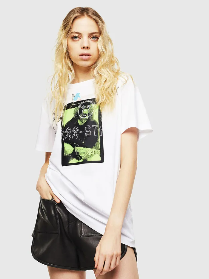 Diesel Tshirts and Tops Womens TDARIAY White Online