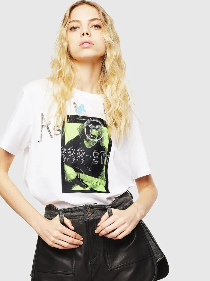 Diesel Tshirts and Tops Womens TDARIAY White Online