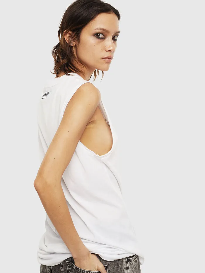 Diesel Tshirts and Tops Womens TDIXIE White Cheap On Sale