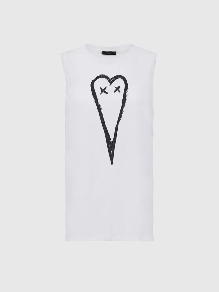 Diesel Tshirts and Tops Womens THEIKAE1 White Popular