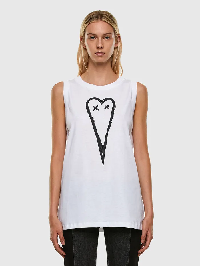 Diesel Tshirts and Tops Womens THEIKAE1 White Popular