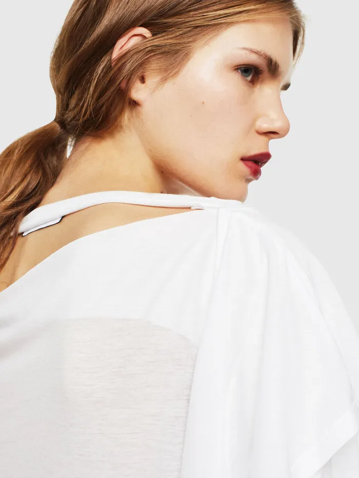 Diesel Tshirts and Tops Womens TKALIFA White Gift for Friend