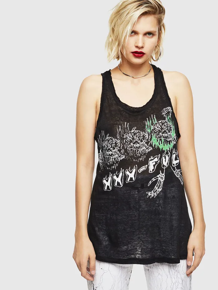 Diesel Tshirts and Tops Womens TKELLYA Black Near Me