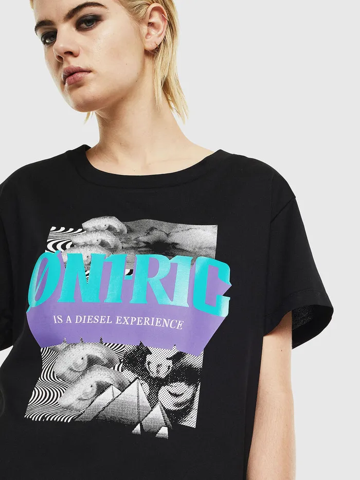 Diesel Tshirts and Tops Womens TSHALIE Black Gift Ideas