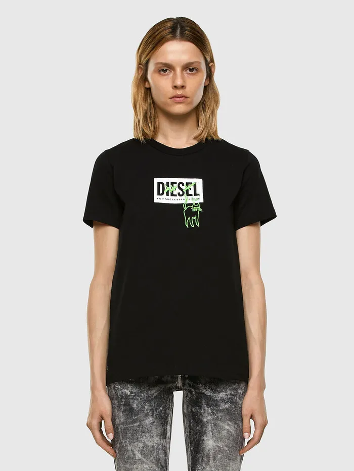 Diesel Tshirts and Tops Womens TSILYE52 Black Online