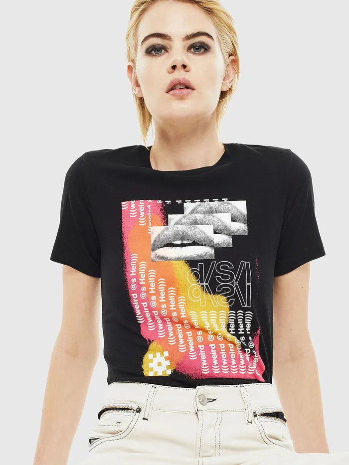 Diesel Tshirts and Tops Womens TSILYS5 Black Near Me