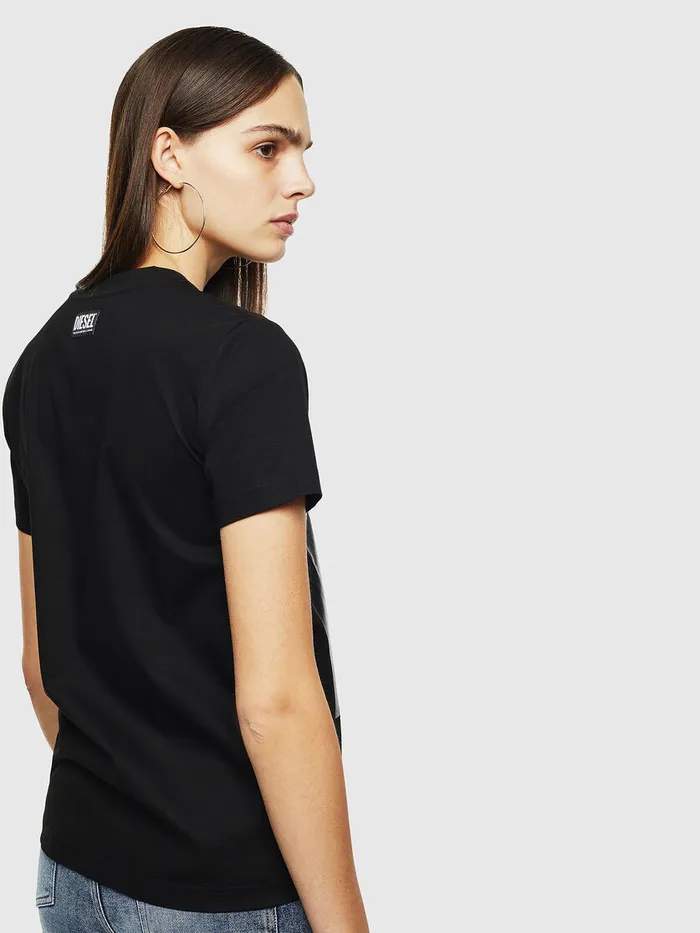 Diesel Tshirts and Tops Womens TSILYYC Black Gift for Friend